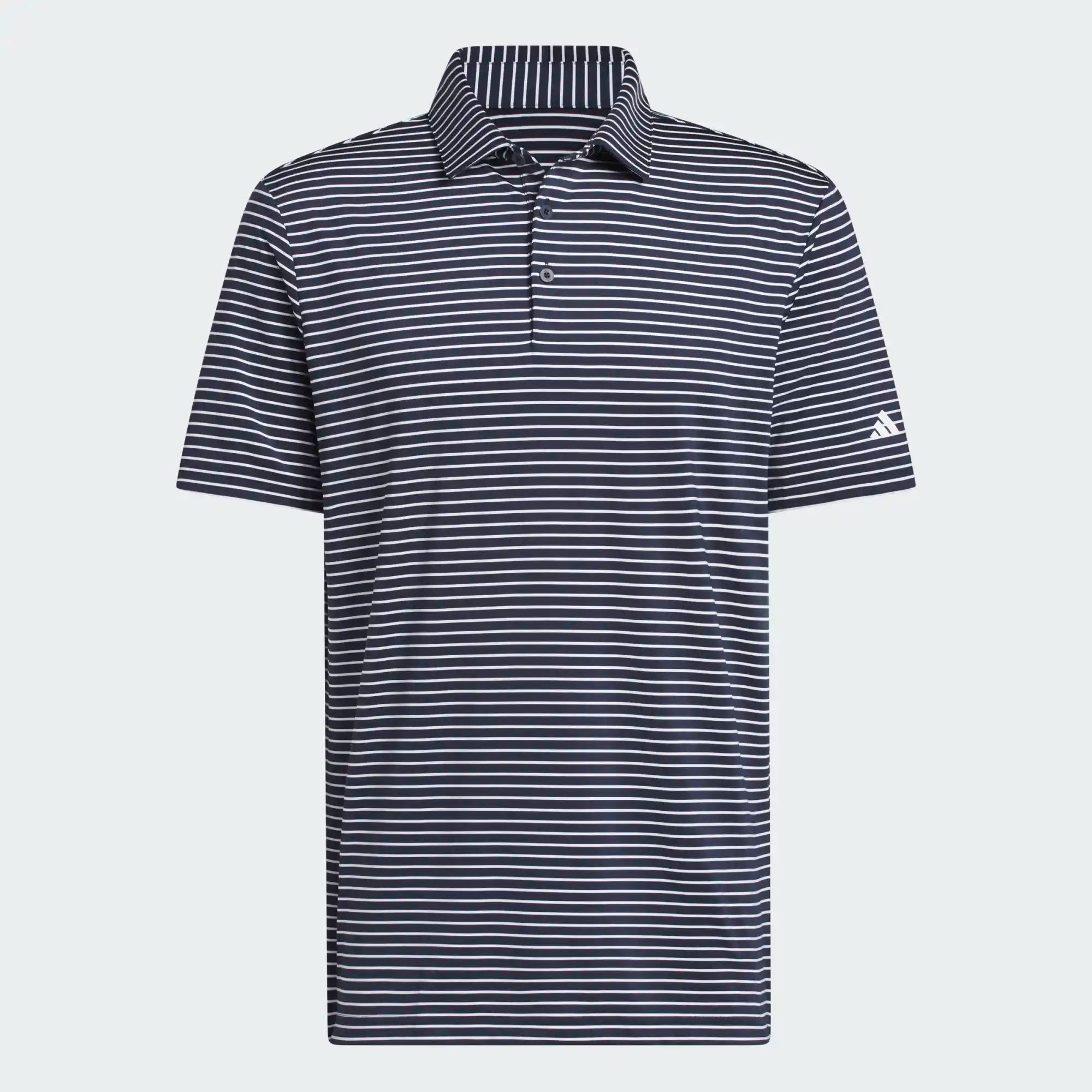 Perf Two-Color Stripe Polo Shirt