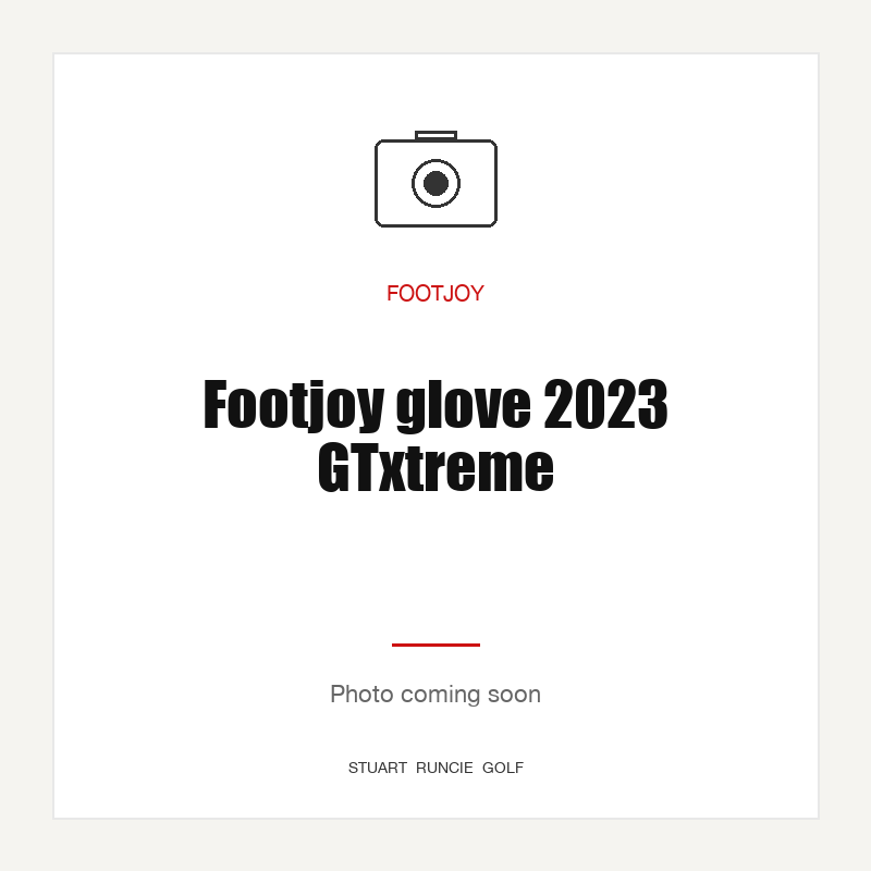 Footjoy glove 2023 GTxtreme — photo coming soon (SRG placeholder)