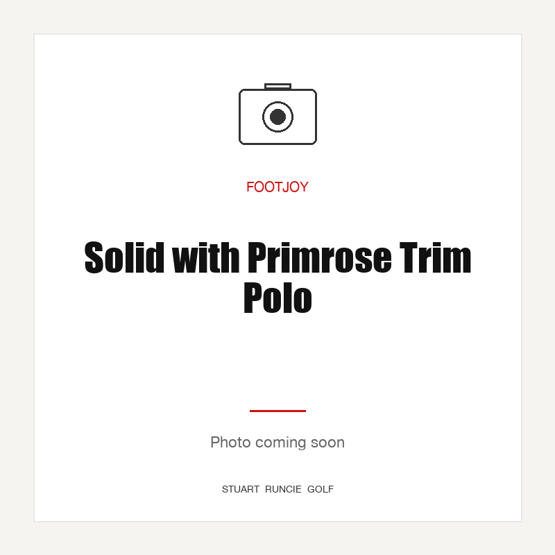 Solid with Primrose Trim Polo — photo coming soon (SRG placeholder)