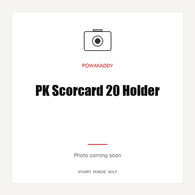 PK Scorcard 20 Holder — photo coming soon (SRG placeholder)