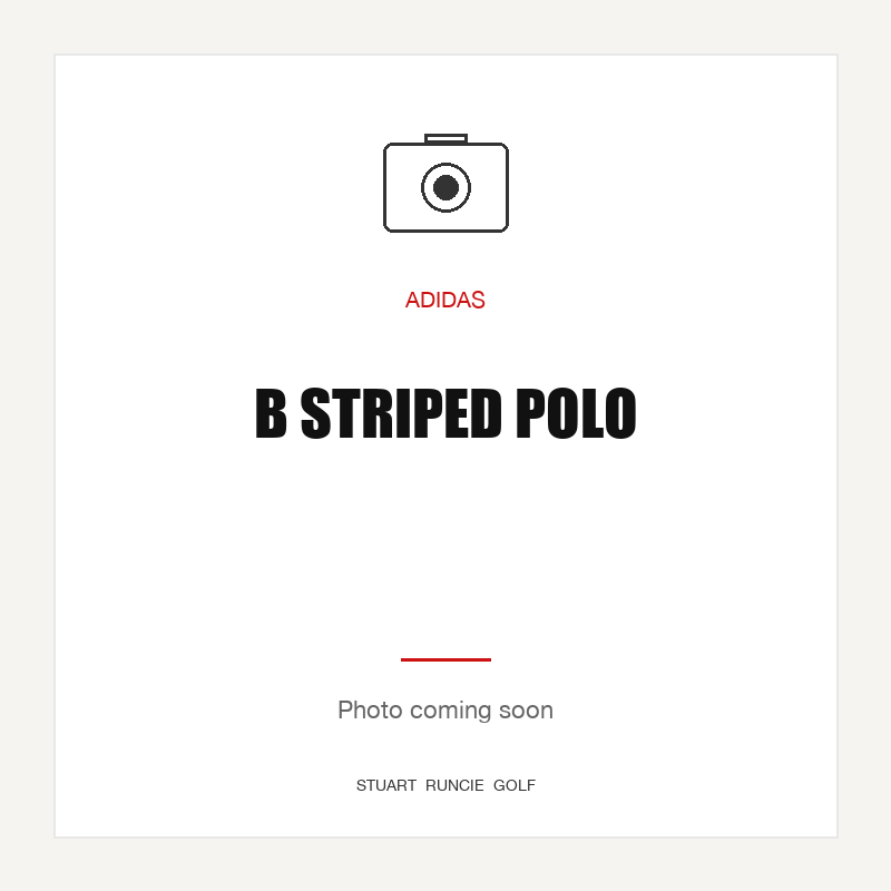 B STRIPED POLO — photo coming soon (SRG placeholder)