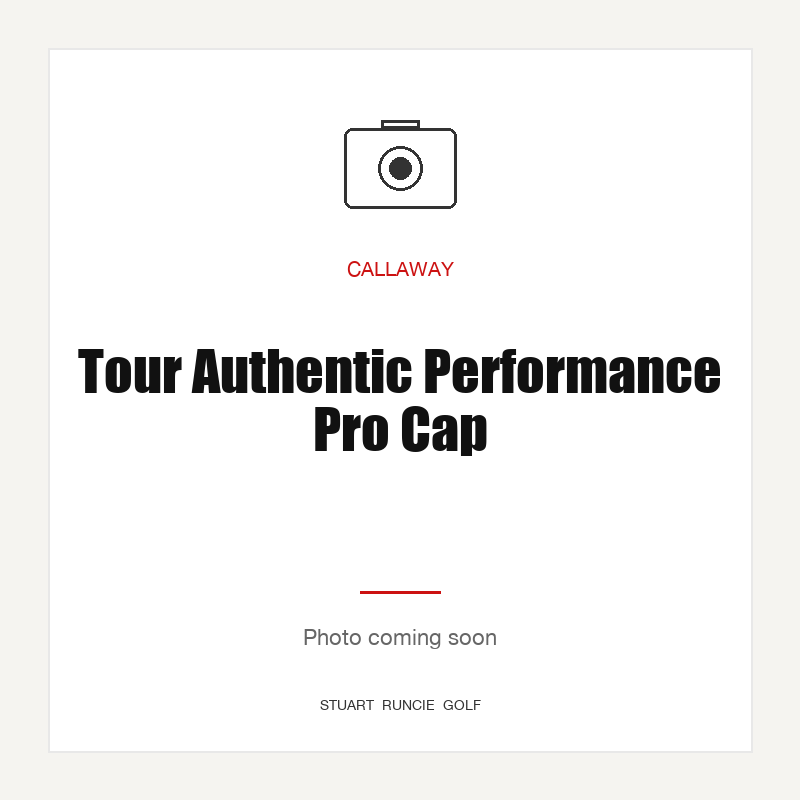 Tour Authentic Performance Pro Cap — photo coming soon (SRG placeholder)