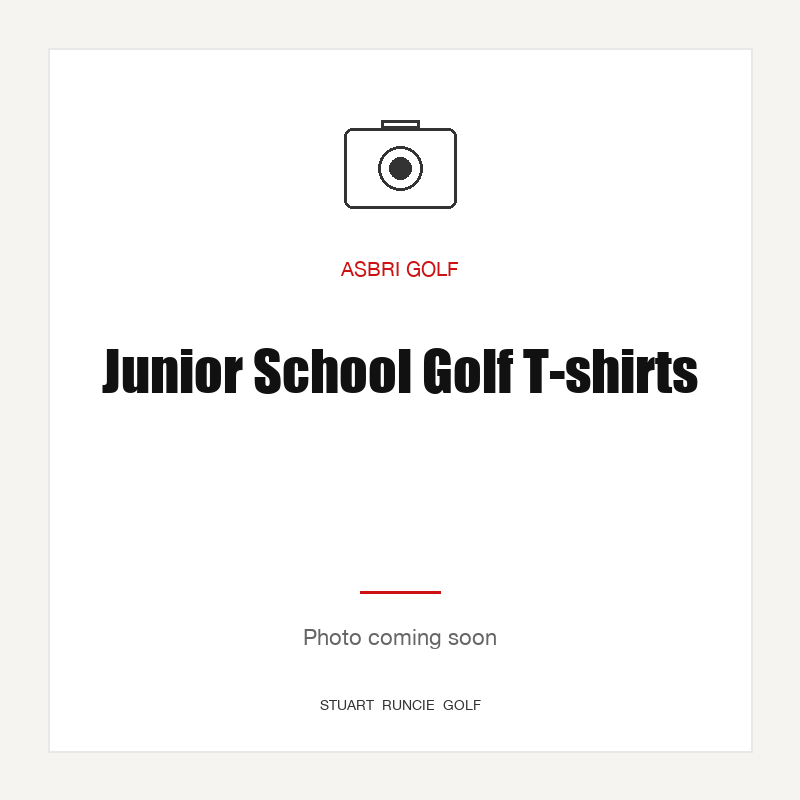 JUNIOR T-SHIRTS JUNIOR SCHOOL GOLF — photo coming soon (SRG placeholder)