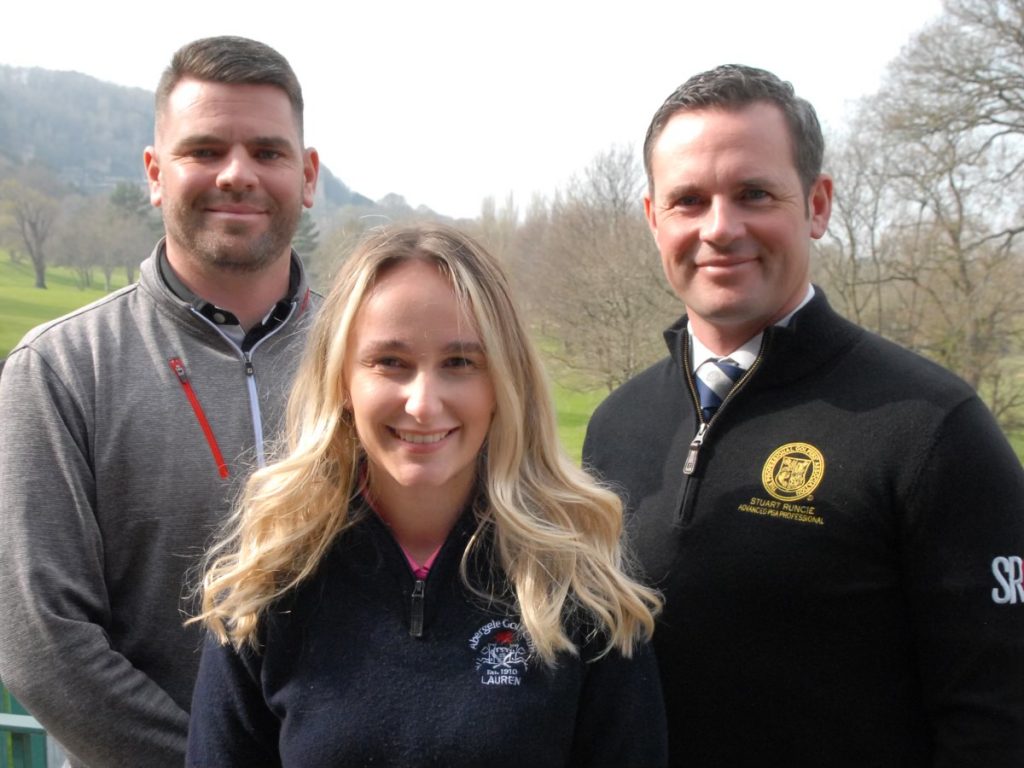 Stuart Runcie Golf team at the pro shop